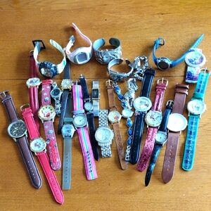 Lot of 25 Assorted Women's Watches Untested Sold As Is